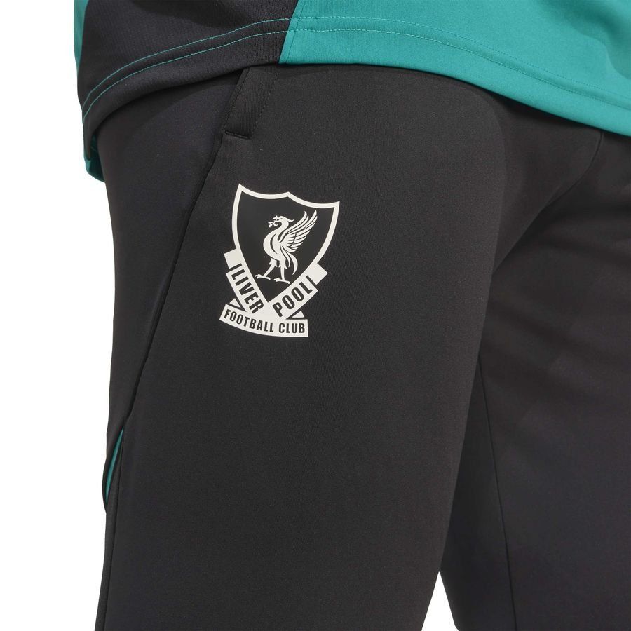 Liverpool Training Trousers Tiro 25 EU - Black/White/Sea Green - Men's-SoccerKits Hub | Buy Soccer Jerseys Online